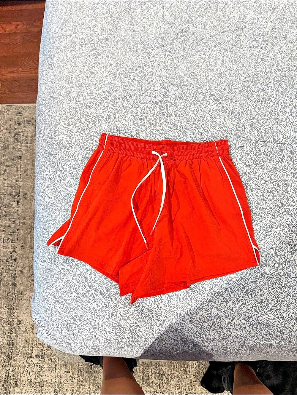 lululemon Lightweight 2-in-1 Running High-Rise Short Athletic Shorts Orange 4